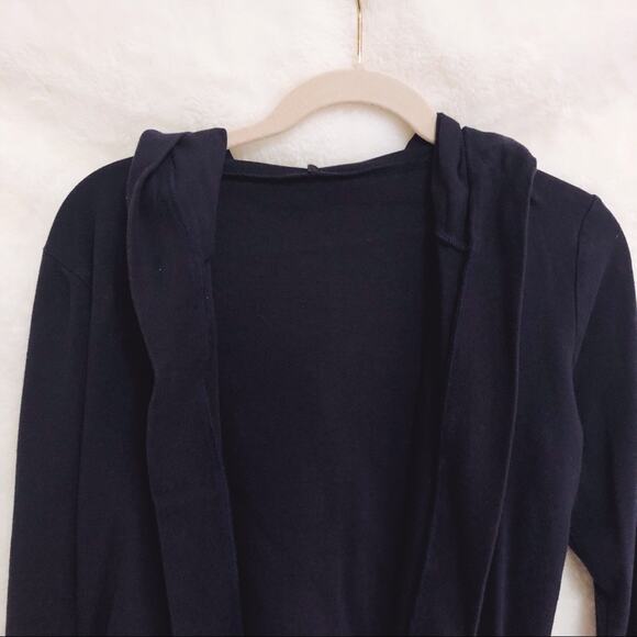 Necessities Dark Blue High Low Open Cardigan - Picture 5 of 6